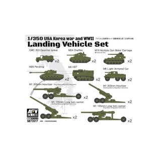 AFV Club SE73517 USA Korea war and WWII Landing Vehicle Set