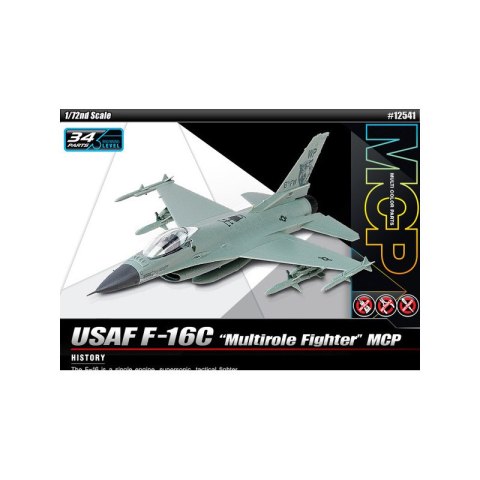 Academy 12541 USAF F-16C Multirole Fighter MCP - 1/72