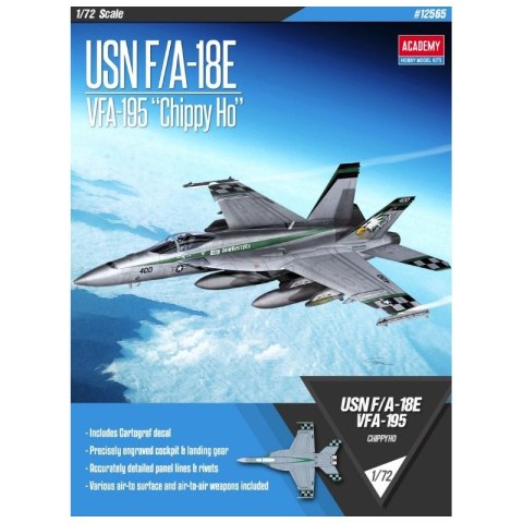 Academy 12565 USN F/A-18E Super Hornet VFA-195 "Chippy Ho" 1/72