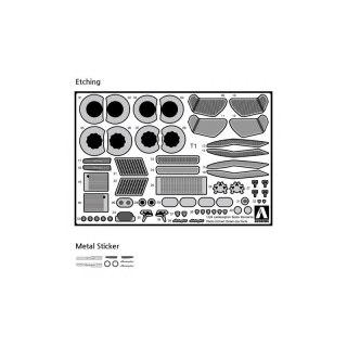 Aoshima 01076 1/24 SCDETAIL#5 Lamborghini Sesto Elemento Common Detail-Up Parts