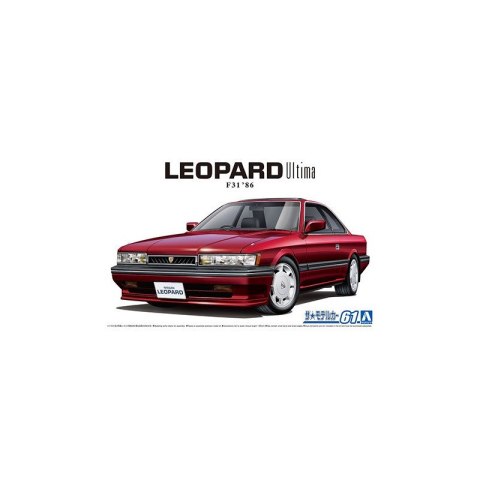 Aoshima 06109 1/24 MC#61 Nissan UF31 Leopard 3.0 Ultima '86