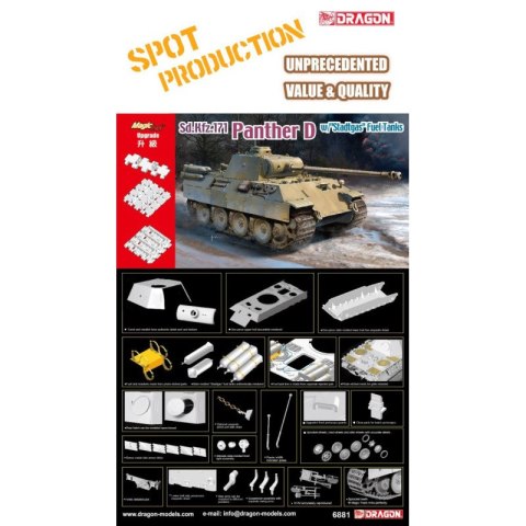Dragon 6881 Sd.Kfz.171 Panther D w/"Stadtgas" Fuel Tanks Dragon 6881 Sd.Kfz.171 Panther D w/"Stadtgas" Fuel Tanks