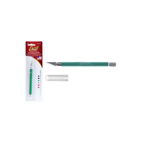 Excel 16022 K18 Green Grip Knife Non-Rol w/safety Excel 16022 K18 Green Grip Knife Non-Rol w/safety