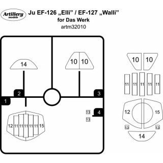 Fly ARTM32010 Ju EF-126"ELI"/EF-127 for Das Werk maska