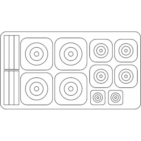 Fly ARTM72004 Roundels for PZL P24g Greek service maska