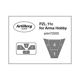 Fly ARTM72005 PZL.11c for Arma Hobby maska