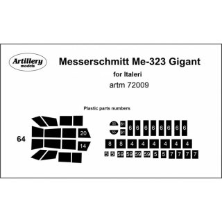 Fly ARTM72009 Me - 323 Gigant for Italeri maska