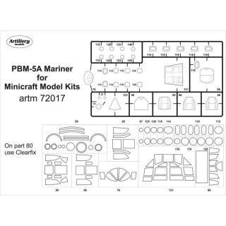 Fly ARTM72017 PBM-5A Mariner for Minicraft maska