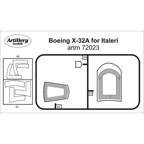 Fly ARTM72023 Boening X-32A for Italeri maska 1/72