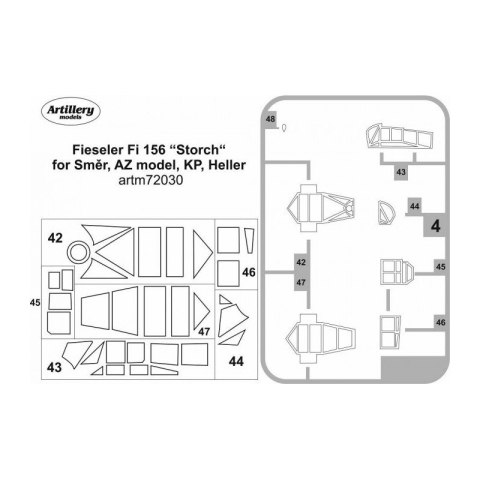 Fly ARTM72030 Fiesler Fi 156 "Storch" for Smer,Heller maska