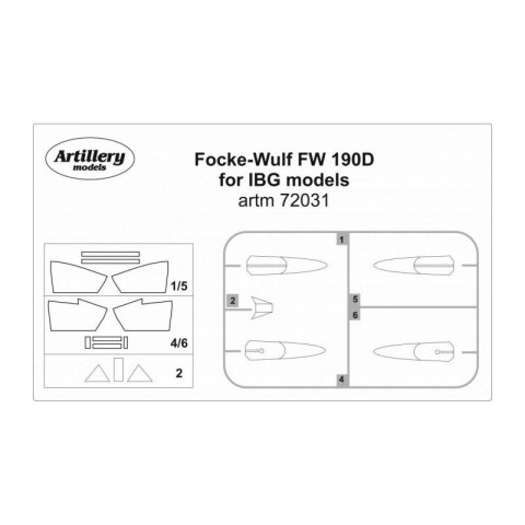 Fly ARTM72031 Focke-Wulf 190D for IBG maska