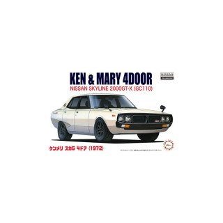 Fujimi 046228 1/24 ID-5 Ken & Mary 4DOOR Nissan Skyline 2000GT-X (GC110)