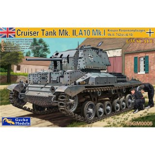 Gecko Models 35GM0005 Kreuzer Panzerkampfwagen Mk.II, 742(e), (A-10) Cruiser Tank Mk. II, A10 Mk.I