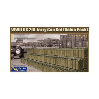 Gecko Models 35GM0036 WWII US 20L Jerry Can Set (Value Pack)