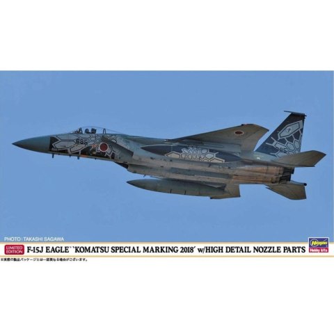 Hasegawa 02299 F-15J Eagle `Komatsu Special Marking 2018` w/High Details Nozzle Parts