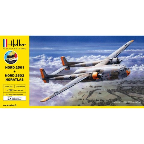 Heller 55374 Starter Kit - Nord 2501 + Nord 2502 Noratlas Twin Set Heller 55374 Starter Kit - Nord 2501 + Nord 2502 Noratlas Twin Set