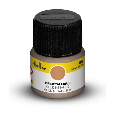 Heller Acrylic Paint 016 Gold Metallic 12 ml