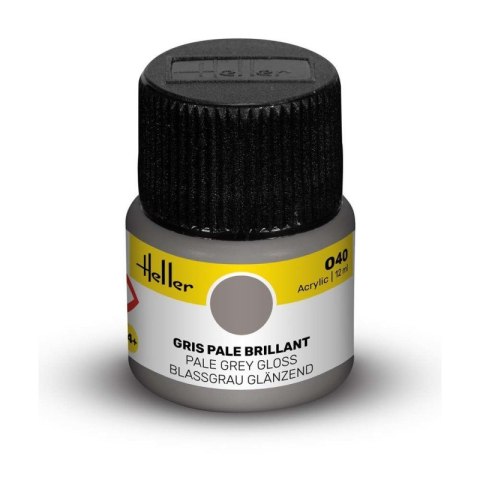 Heller Acrylic Paint 040 Pale Grey Gloss 12 ml Heller Acrylic Paint 040 Pale Grey Gloss 12 ml
