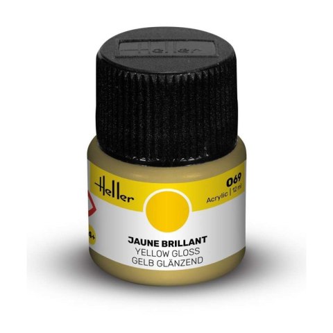 Heller Acrylic Paint 069 Yellow Gloss 12 ml Heller Acrylic Paint 069 Yellow Gloss 12 ml