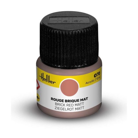 Heller Acrylic Paint 070 Brick Red Matt 12 ml Heller Acrylic Paint 070 Brick Red Matt 12 ml