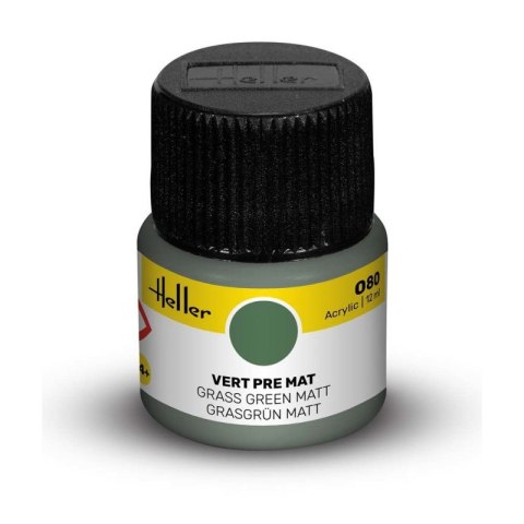 Heller Acrylic Paint 080 Grass Green Matt 12 ml Heller Acrylic Paint 080 Grass Green Matt 12 ml