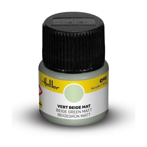 Heller Acrylic Paint 090 Beige Green Matt 12 ml Heller Acrylic Paint 090 Beige Green Matt 12 ml