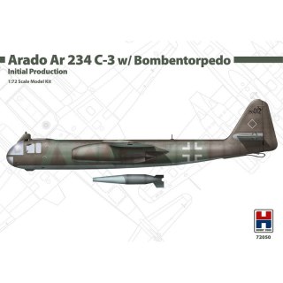 Hobby 2000 72050 Arado Ar 234 C-3 w/ Bombentorpedo Initial Production