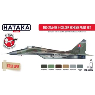 Hataka AS105 MIG-29A/UB 4 color scheme paint set