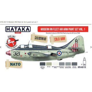 Hataka AS113 Modern RN Fleet Air Arm Paint Set Vol. 1