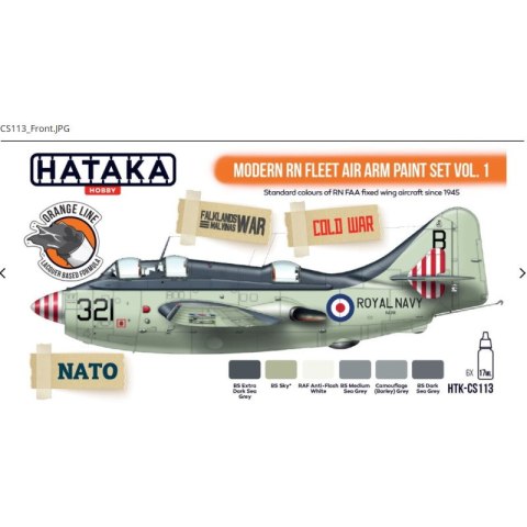 Hataka CS113 Modern RN Fleet Air Arm Paint Set Vol. 1