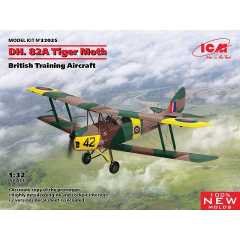ICM 32035 D.H. 82A Tiger Moth, British Training Aircraft ICM 32035 D.H. 82A Tiger Moth, British Training Aircraft