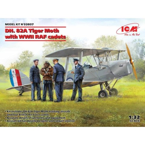 ICM 32037 DH. 82A Tiger Moth with WWII RAF cadets ICM 32037 DH. 82A Tiger Moth with WWII RAF cadets