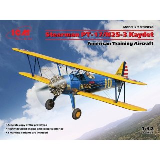 ICM 32050 Stearman PT-17/N2S-3 Kaydet American Training Aircraft