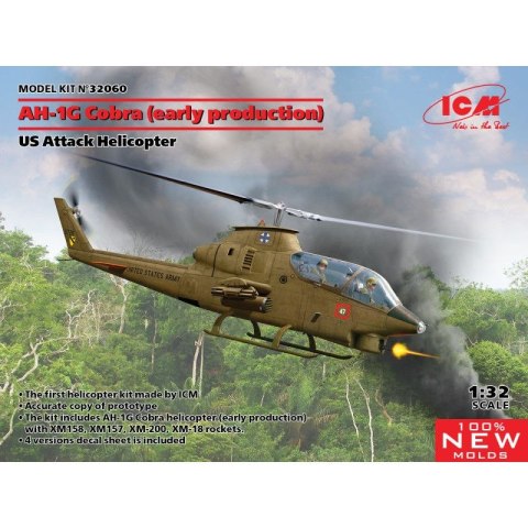 ICM 32060 AH-1G Cobra (early production), US Attack Helicopter (100% new molds)