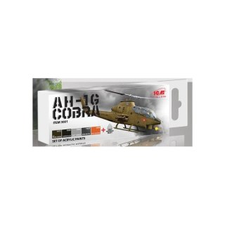 ICM 32060 + ICM 3001 AH-1G Cobra + Acrylic Paint Set