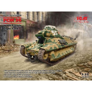 ICM 35336 FCM 36 - WWII French Light Tank