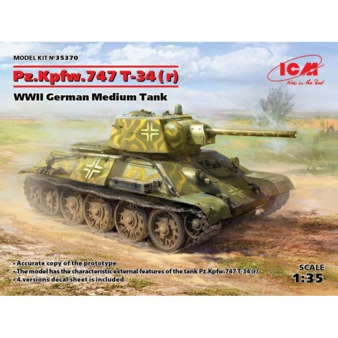 ICM 35370 Pz,Kpfw. T34-747(r)