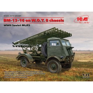 ICM 35591 BM-13-16 on W.O.T. 8 chassis, WWII Soviet MLRS