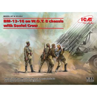 ICM 35592 BM-13-16 on W.O.T. 8 chassis with Soviet Crew