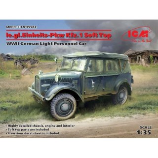 Icm 35582 Le.gl. Einheits-Pkw Kfz.1 Soft Top