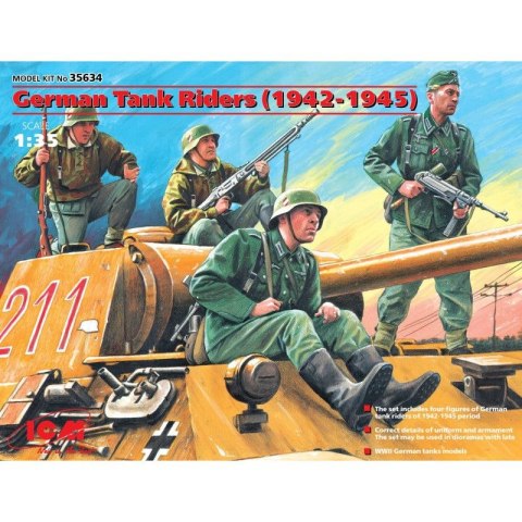 Icm 35634 German Tank Rider 42-45