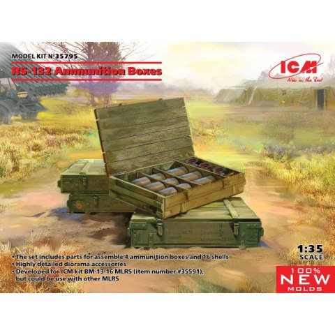 ICM 35795 RS-132 Ammunition Boxes (100% new molds)