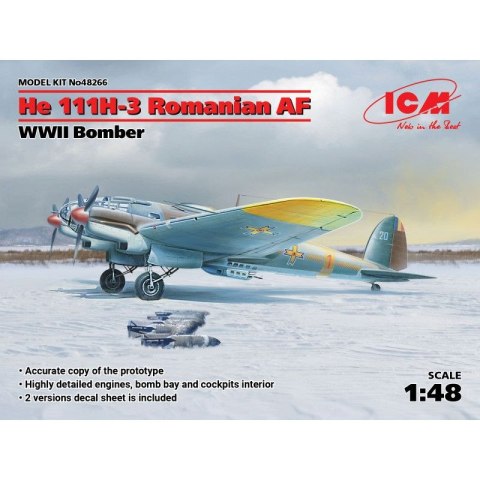 ICM 48266 He 111 H-3 Romanian AF Bomber ICM 48266 He 111 H-3 Romanian AF Bomber