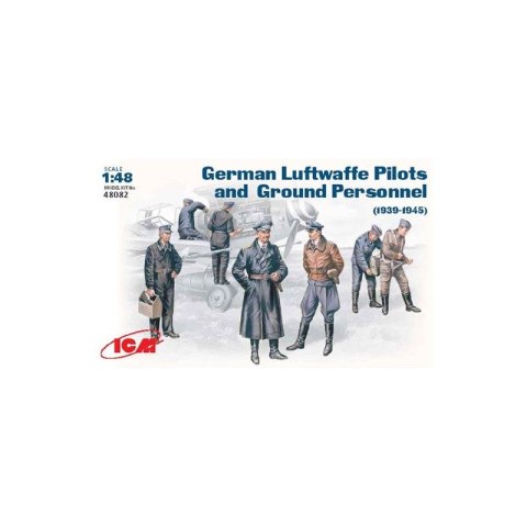 Icm 48082 German Luftwaffe Pilots+ Ground Personel