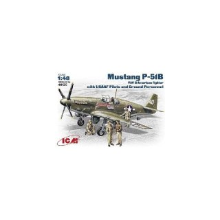 Icm 48125 Mustang P-51B W/Fig. 1/48