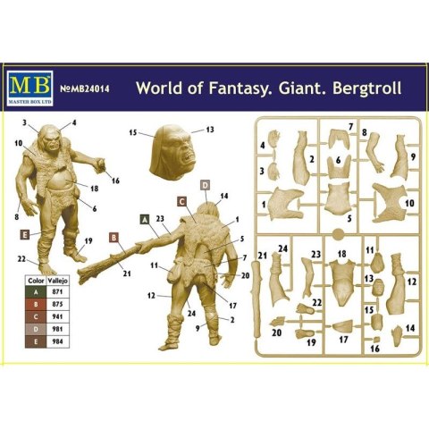 MB 24014 Giant. Bergtroll.World of Fantasy