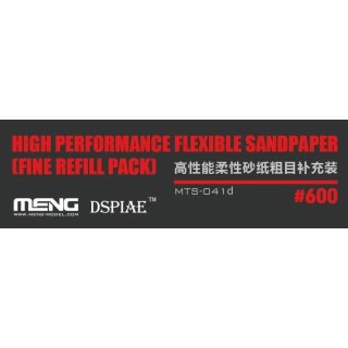 Meng MTS-041d High Performance Flexible Sandpaper (Fine Refill Pack)