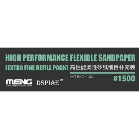 Meng MTS-042c High Performance Flexible Sandpaper (Extra Fine Refill Pack)