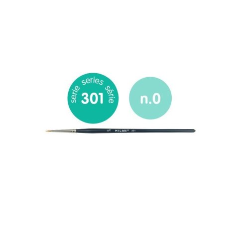 Milan 80355 Synthetic bristle modeling brush Series 301 no. 0