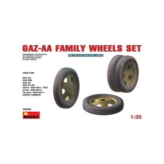 Mini Art 35099 Gazz-Aa Wheels Set